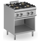 Cuisine à gaz 4 foyers 4x7 kW avec meuble MFB77AXL MAGISTRA PLUS 700 - MFB77AXL