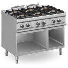 Cuisinière à gaz 6 feux 6x7 kW avec meuble MFB711AXL MAGISTRA PLUS 700 - MFB711AXL