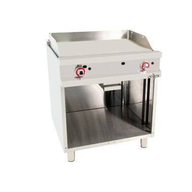 Frytop à gaz en acier rectifié 800x700x900h mm 80FRYGR70 EASY 700 - 80FRYGR70