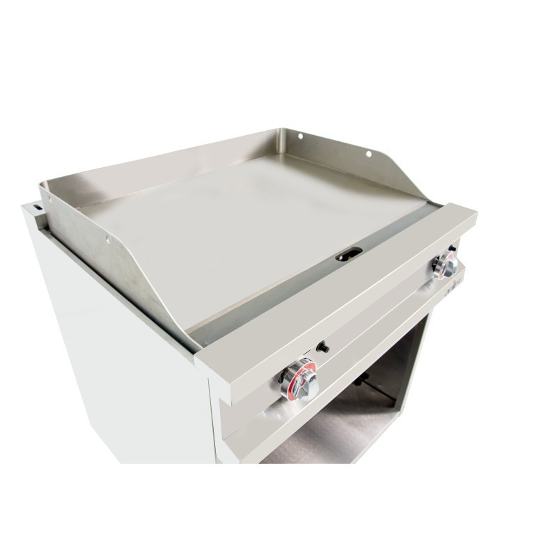 Frytop à gaz en acier rectifié 800x700x900h mm 80FRYGR70 EASY 700 - 80FRYGR70