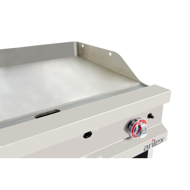 Frytop à gaz en acier rectifié 800x700x900h mm 80FRYGR70 EASY 700 - 80FRYGR70