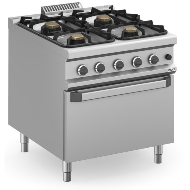 Cuisinière à gaz 4 foyers 4x5,5 kW avec four à gaz MFB98FGXXS MAGISTRA PLUS 900 - MFB98FGXXS