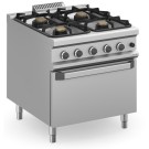 Cuisinière à gaz 4 foyers 4x5,5 kW avec four à gaz MFB98FGXXS MAGISTRA PLUS 900 - MFB98FGXXS