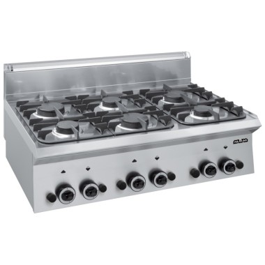 Cuisinière à gaz 6 feux de table à gaz G6S65 SMART 650 - G6S65