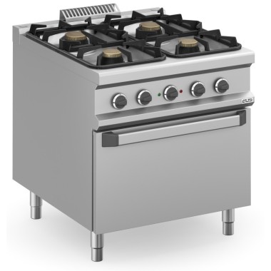 Cuisinière à gaz 4 feux 2x7 + 2x11 kW avec Four Électrique MFB98FEXL MAGISTRA PLUS 900 - MFB98FEXL