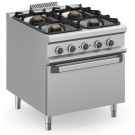 Cuisinière à gaz 4 feux 2x7 + 2x11 kW avec Four Électrique MFB98FEXL MAGISTRA PLUS 900 - MFB98FEXL