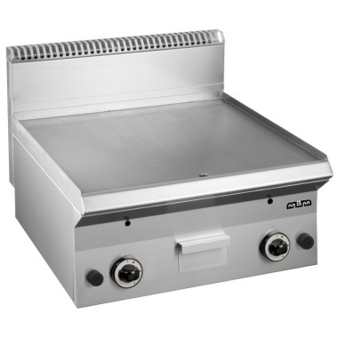 Frytop à gaz 60 cm Plaque Lisse Acier Rectifié GFT665L SMART 650 - GFT665L