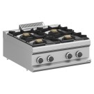 Cuisinière à gaz 4 foyers 4x7 kW Sur table MFB77TXL MAGISTRA PLUS 700 - MFB77TXL