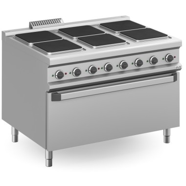Cuisinière Électrique 6 Zones Carrées avec Four Électrique EXTRA GRAND MPQ912FEM MAGISTRA PLUS 900 - MPQ912FEM