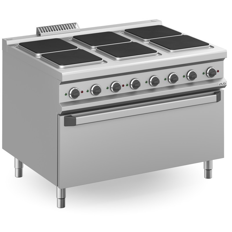 Cuisinière Électrique 6 Zones Carrées avec Four Électrique EXTRA GRAND MPQ912FEM MAGISTRA PLUS 900 - MPQ912FEM
