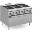 Cuisinière Électrique 6 Zones Carrées avec Four Électrique EXTRA GRAND MPQ912FEM MAGISTRA PLUS 900 - MPQ912FEM