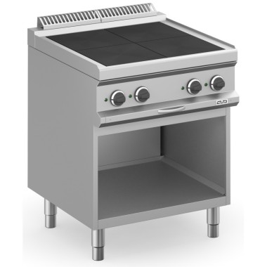 Cuisinière Électrique 4 Zones Carrées Rabaissées avec Meuble MPQR77A MAGISTRA PLUS 700 - MPQR77A