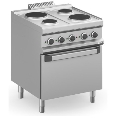 Cuisinière Électrique 4 Zones Rondes avec Four Électrique Statique MPR77FE MAGISTRA PLUS 700 - MPR77FE
