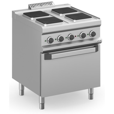 Cuisinière Électrique 4 Zones Carrées avec Four Électrique Statique MPQ77FE MAGISTRA PLUS 700 - MPQ77FE