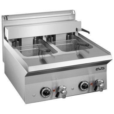 Friteuse Électrique 10+10 Litres 9+9 Kw Triphasée Sur Table EFB665 SMART 650 - EFB665