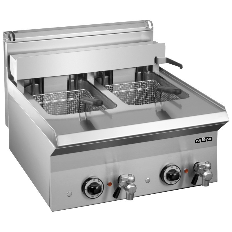 Friteuse Électrique 10+10 Litres 9+9 Kw Triphasée Sur Table EFB665 SMART 650 - EFB665