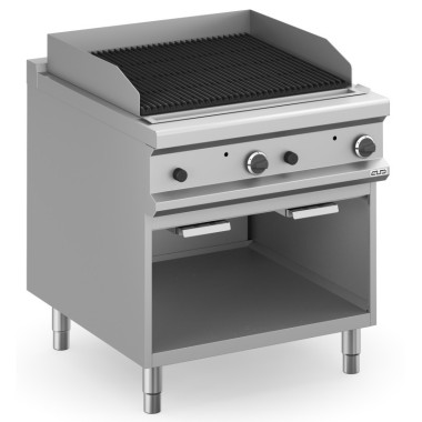 Barbecue à gaz 80 cm Pierre Volcanique avec Meuble MPLG98A MAGISTRA PLUS 900 - MPLG98A
