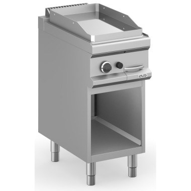 Frytop à gaz 40 cm Plaque Lisse Chrome Dur avec Meuble MFTG74ALC MAGISTRA PLUS 700 - MFTG74ALC