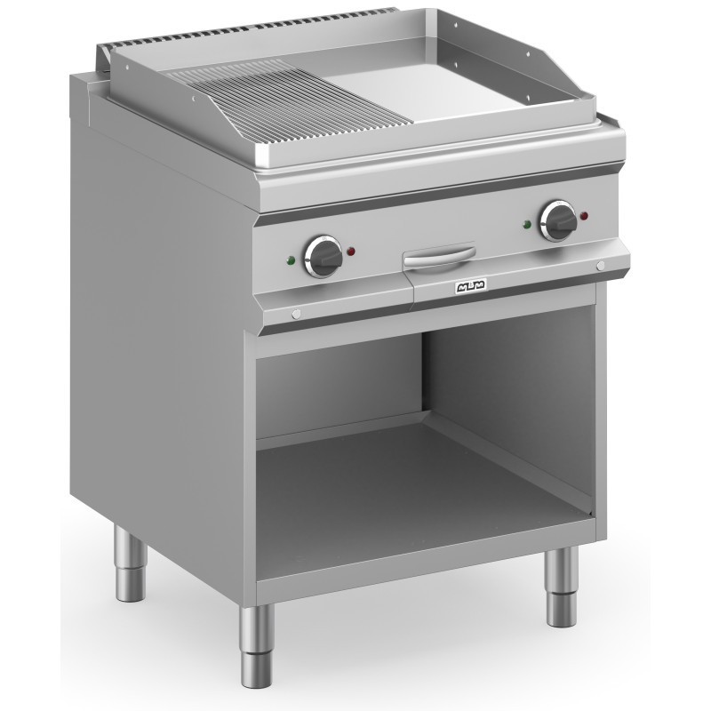Frytop Électrique 70 cm Plaque Lisse - Rainurée Chrome Dur avec Meuble MFTE77ALRC MAGISTRA PLUS 700 - MFTE77ALRC