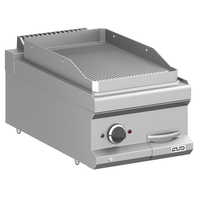 Frytop Électrique 40 cm Plaque Rainurée Acier Rectifié Sur Table MFTE74TR MAGISTRA PLUS 700 - MFTE74TR