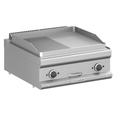 Frytop Électrique 70 cm Plaque Lisse - Rainurée Acier Rectifié Sur Table MFTE77TLR MAGISTRA PLUS 700 - MFTE77TLR