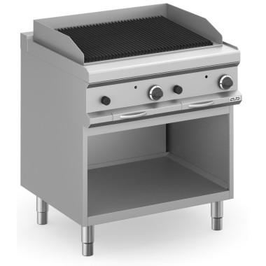 Barbecue à gaz 80 cm Pierre Volcanique avec Meuble MPLG78A MAGISTRA PLUS 700 - MPLG78A