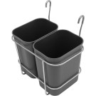 Conteneur déchets - 2x8L - Pour chariot - 430x300x450mm - AB 2 - ShopDesChefs
