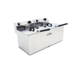 Friteuse électrique - 12+12L - Double cuve - Sans robinet - Arilex