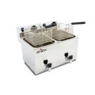 Friteuse électrique - 10+10L - Double cuve - Avec robinet - Monophasée - Arilex