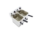 Friteuse électrique - 10+10L - Double cuve - Avec robinet - Monophasée - Arilex