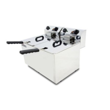 Friteuse électrique - 10+10L - Double cuve - Monophasée - Arilex