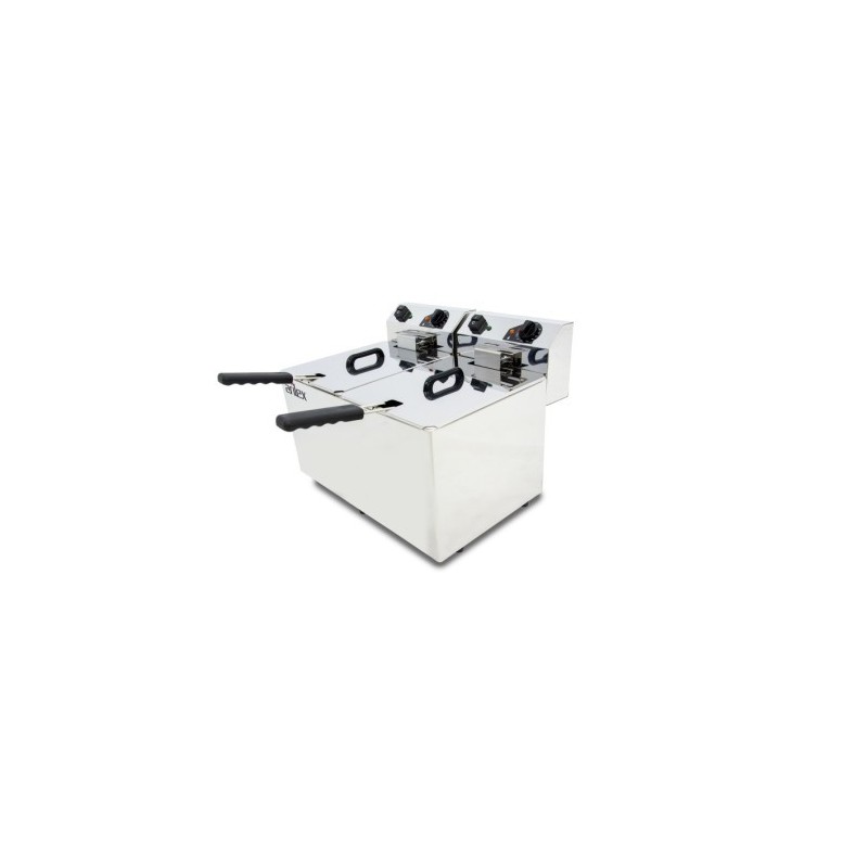 Friteuse électrique - 10+10L - Double cuve - Monophasée - Arilex