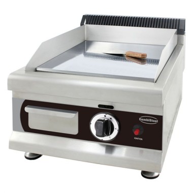 Plancha chromée 400 avec 1 brûleur gaz - Combisteel
