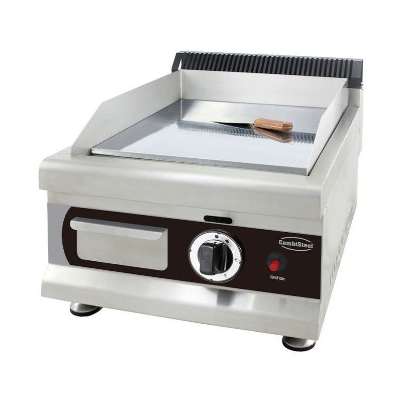 Plancha chromée 400 avec 1 brûleur gaz - Combisteel