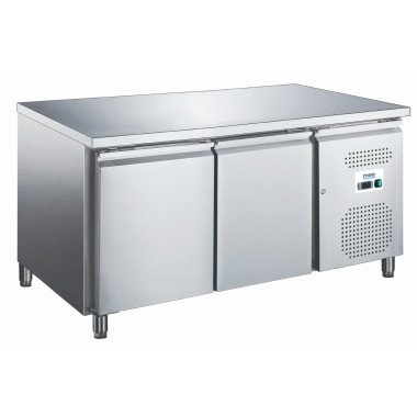 Table réfrigérée positive - 2 portes - 282L - 1360x700x850mm - -2/+8°C - Mec