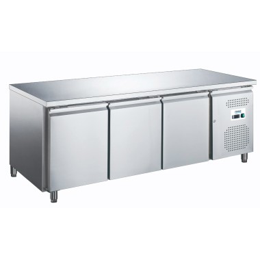 Table réfrigérée positive - 3 portes - 417L - 1795x700x850mm - -2/+8°C - Mec