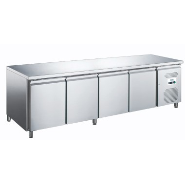 Table réfrigérée positive - 4 portes - 1795x700x850mm - -2/+8°C - Mec