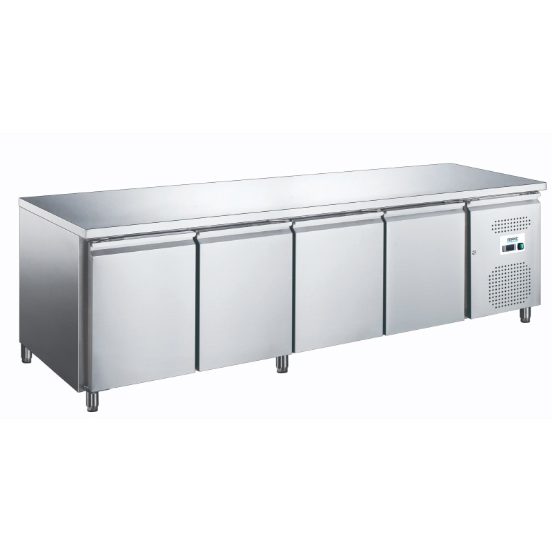 Table réfrigérée positive - 4 portes - 1795x700x850mm - -2/+8°C - Mec