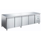 Table réfrigérée positive - 4 portes - 1795x700x850mm - -2/+8°C - Mec