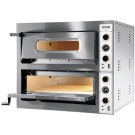 Four à pizza électrique - 2 chambres - 12 pizzas 33cm - 14.4kW - 900x1080x750mm - Mec