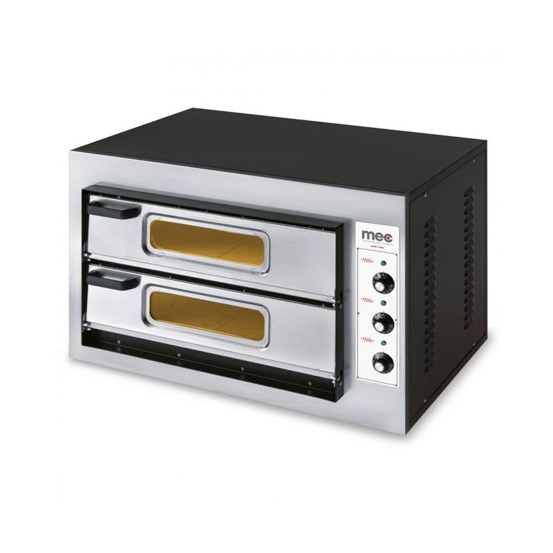Four à pizza - 2 chambres - 6.3kW - 890x605x570mm - Max 500°C - Mec