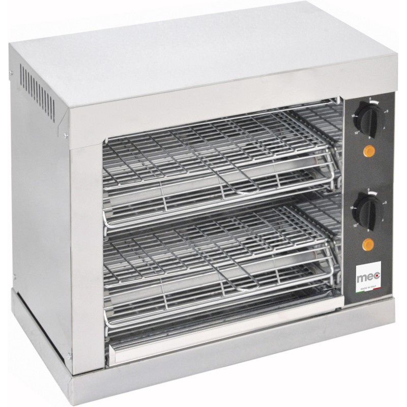 Toaster 2 niveaux - 3kW - 440x240x380mm - Tubes quartz - Mec