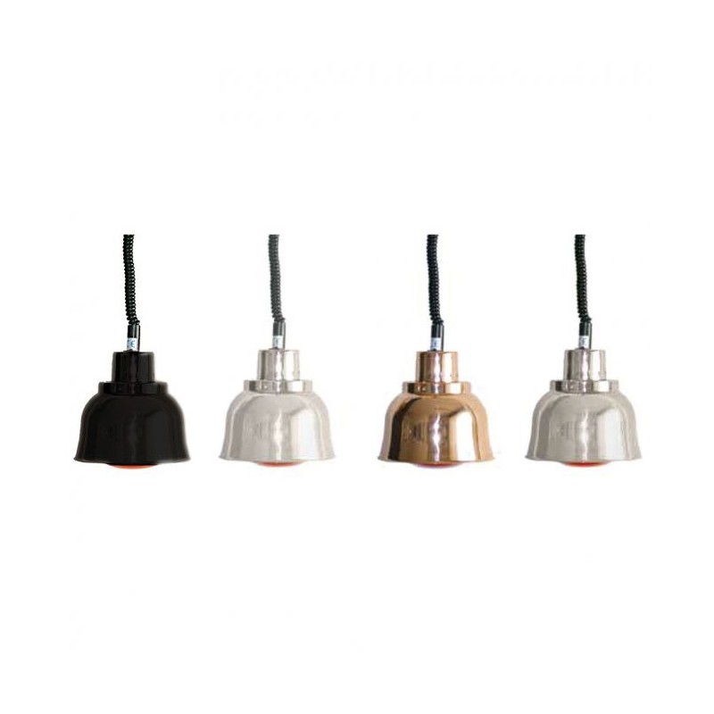 Lampe infra-rouge chauffante - Aluminium - 250W - Ø225mm - Extensible 700-1800mm - Mec
