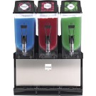 Machine à granité - 3 cuves 12L - 1220W - 585x510x820mm - LED - Mec