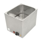Cuiseur de saucisses - 1 cuve - 1000W - 280x350x290mm - Thermostat réglable - Mec