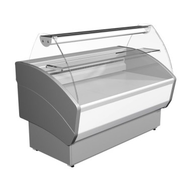 Vitrine réfrigérée positive - Blanche - 1770x830x1135mm - 0/+7°C - Mec