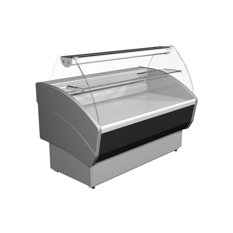 Vitrine réfrigérée positive - Noire - 1780x830x1135mm - 0/+7°C - Mec