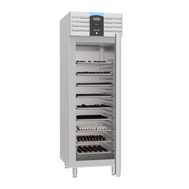 Armoire Réfrigérée pour Chocolat +12 à +18°C Acier Inoxydable 4 Grilles 2/1 GN Verrouillable - Combisteel