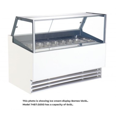 Vitrine à crème glacée Komodo 6x5l - Combisteel