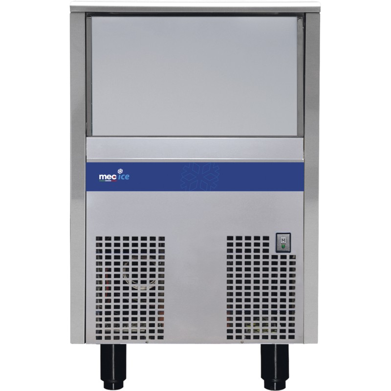 Machine à glaçons pleins - 58kg/24h - Cubes 22g - Réserve 30kg - 515x645x835mm - R290 - Mec